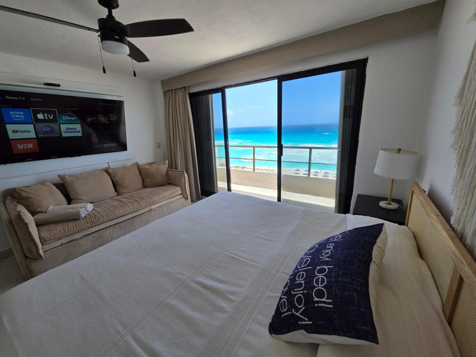 Perfect Vacation Getaway,Ocean View,Wifi, Beach Cancun Luaran gambar